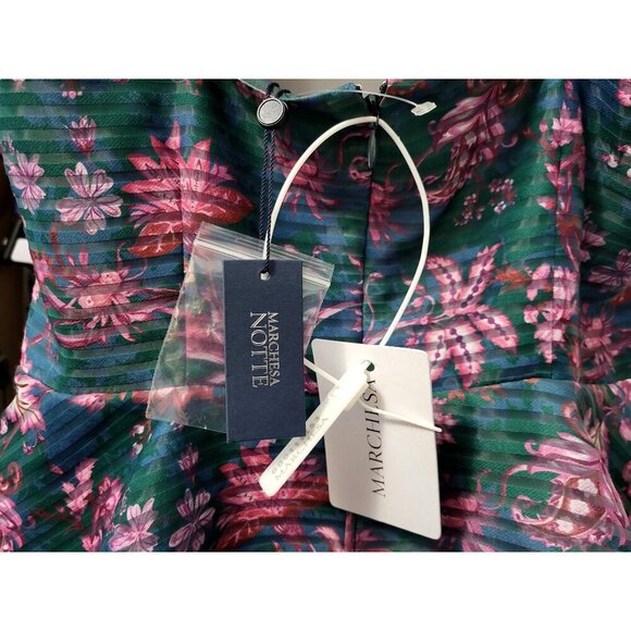 MARCHESA NOTTE Floral Tiered Fit & Flare Dress - Picture 9 of 14